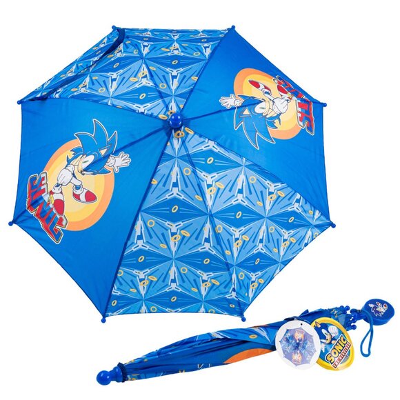 Disney Other - Sonic The Hedgehog Stick Umbrella with Clamshell Handle 21"